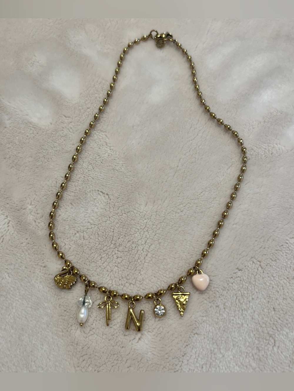 Sugar Blossom Gold-Tone Charm Necklace